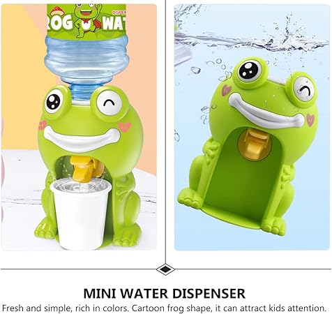 Mini Frog Water Dispenser With Disposable Glass