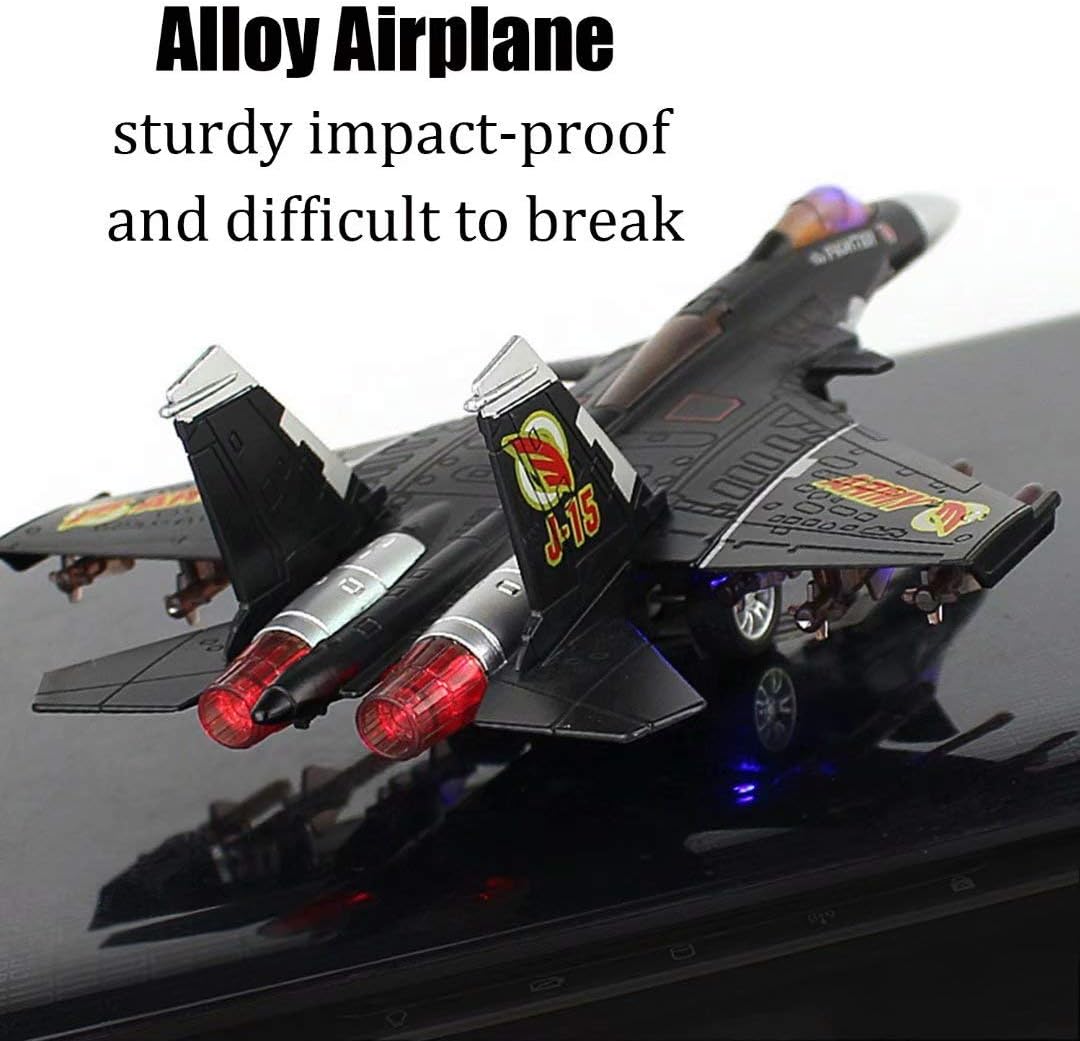 Diecast Fighter Jet Model With Light & Sound - 1Pc