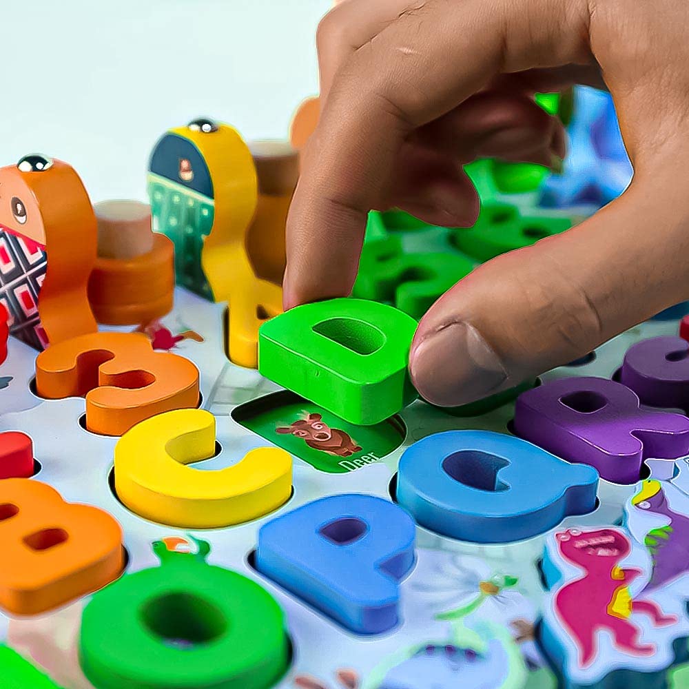 Wooden Multi-functional Preschool Learning Board