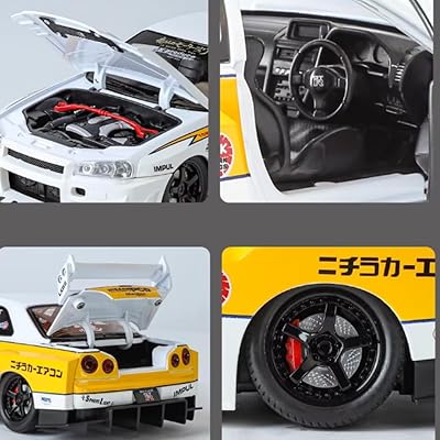 1:24 Diecast Nissan Skyline GTR R34 S15 Modified Model