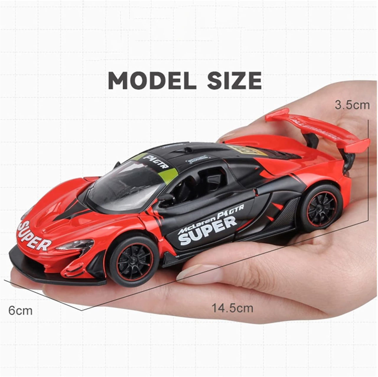 1:31 Diecast McLaren P1 GTR Official Licensed Model