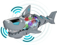 Thumbnail for Transparent Gear Robot Shark With Light & Music