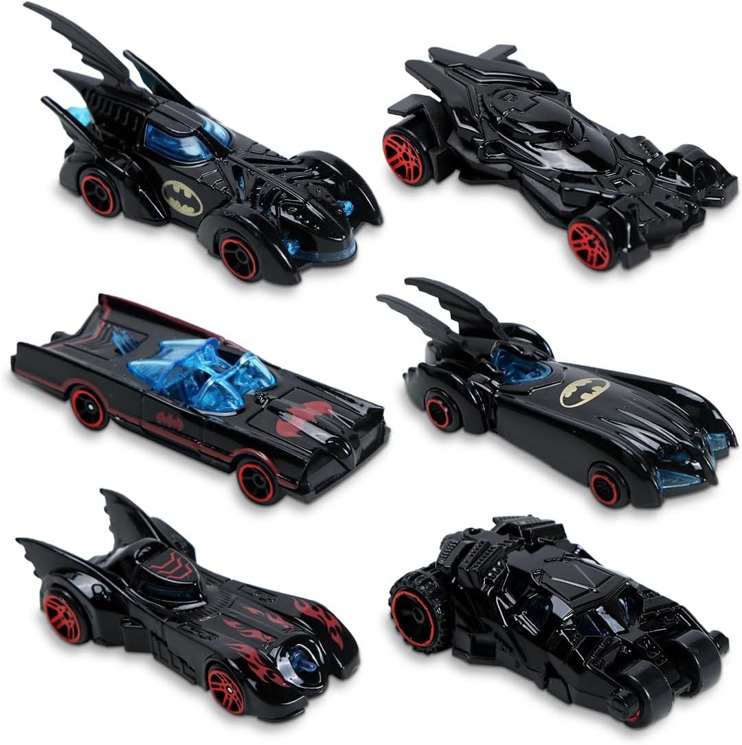 Hot Wheel Diecast Mini Batman Cars Set - 6Pcs