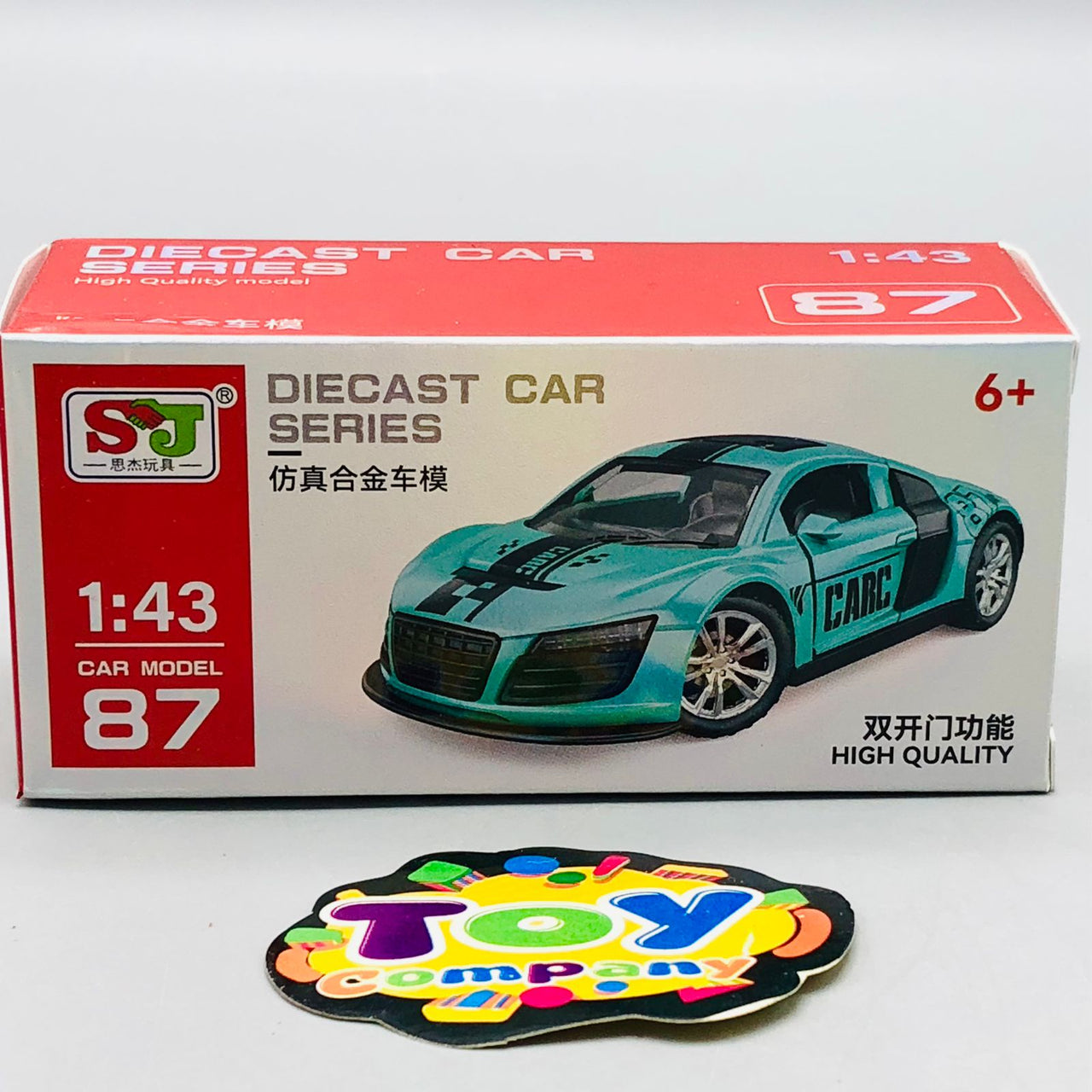 1:43 Diecast Mini Pullback Audi R8 Model Car