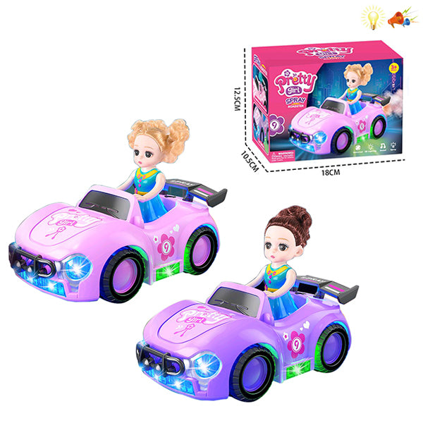 Battery Operated Pretty Girl Spray Roadster Car