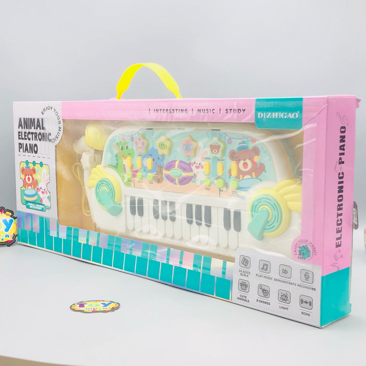 Electronic Animal Musical Piano With Microphone