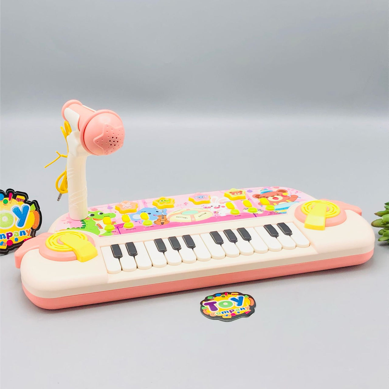 Electronic Animal Musical Piano With Microphone