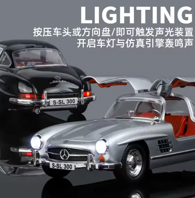 1:24 Diecast Benz 300SL Coupe Model Car