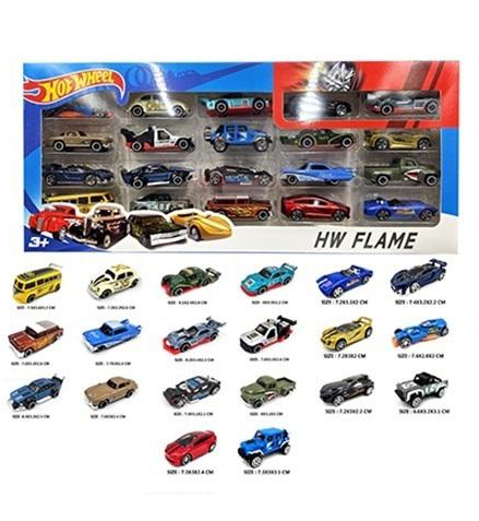 Hot Wheel Diecast Mini Cars Set - 20Pcs