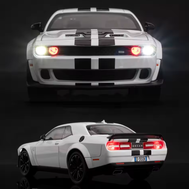 1:22 Diecast Demon Dodge Challenger SRT Model Car