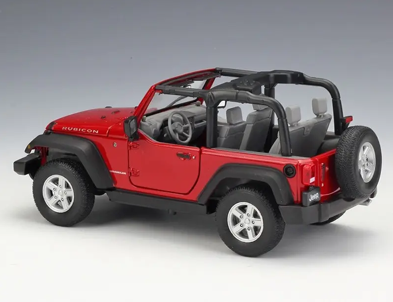 Welly 1:24 Diecast 2007 Rubicon Wrangler Jeep Model