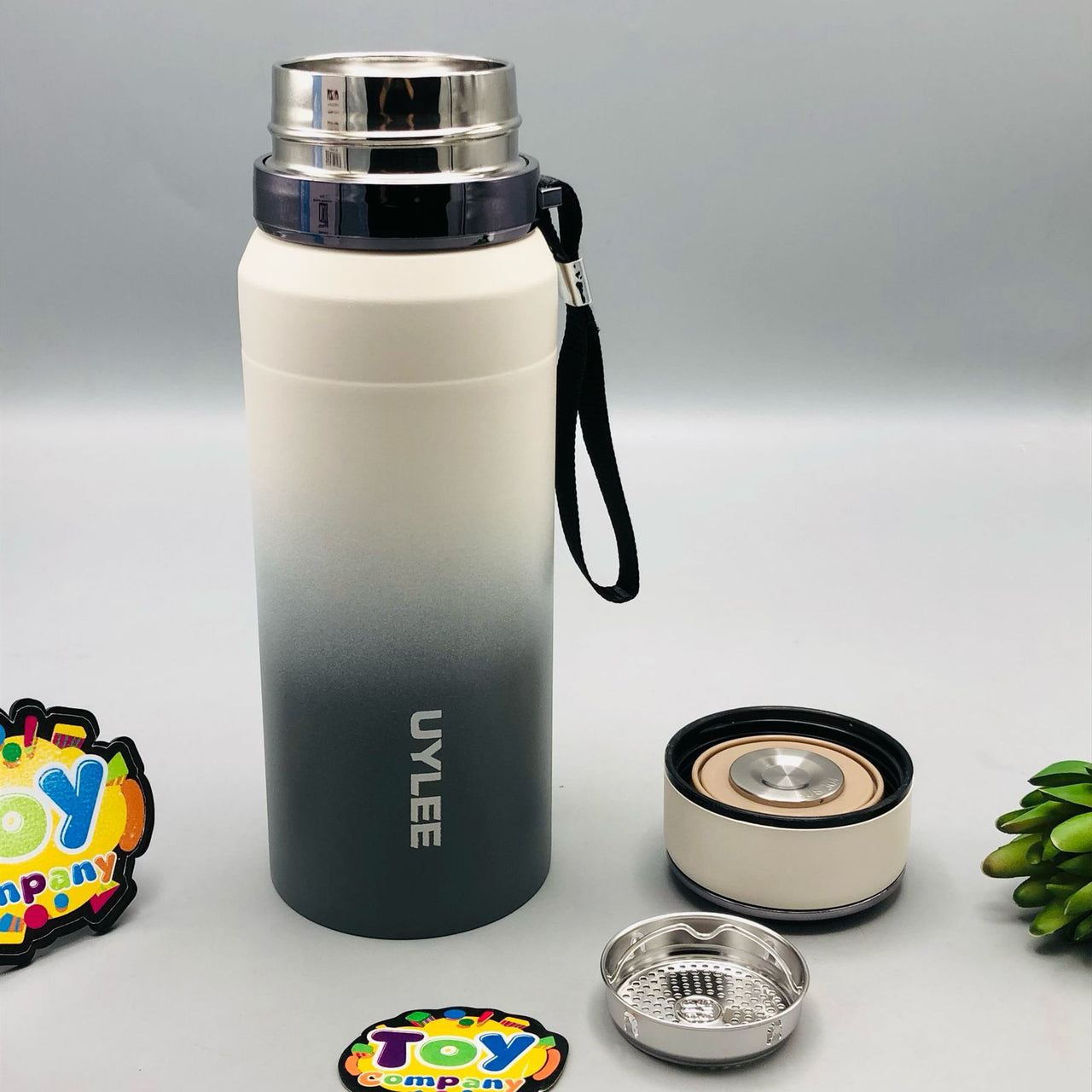 800ml Stainless Steel Unique Water Bottle - Gray