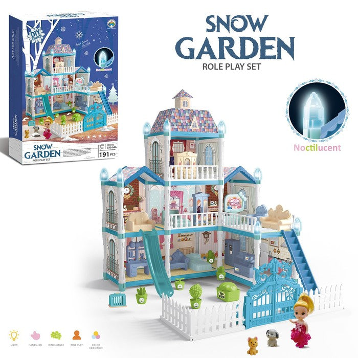 191Pcs DIY Snow Garden Role Play Set