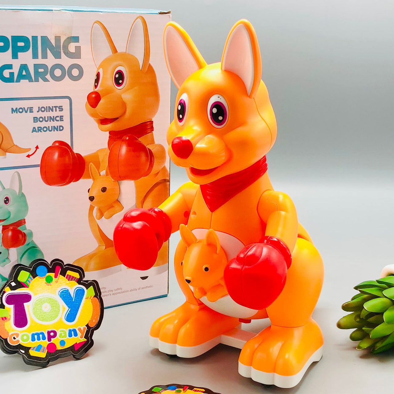 Battery Operated Hopping Kangaroo With Light & Sound