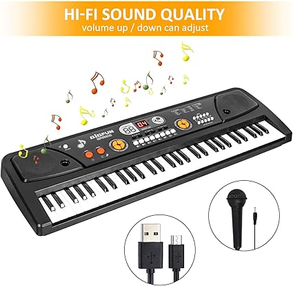 61 Keys BigFun Electronic Keyboard Piano With Mic