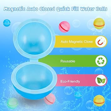 Reusable Soft Silicon Water Balls - Pack Of 6