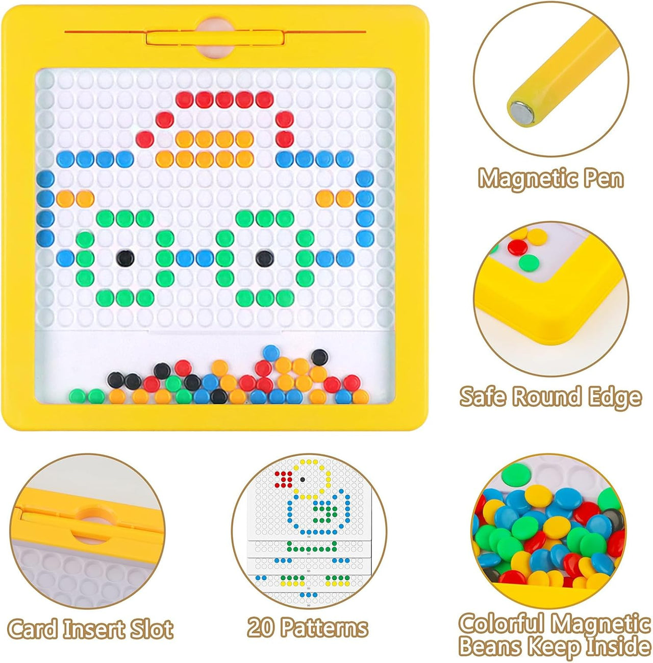 Kids Mini Magnetic Beads Drawing Board