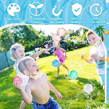 Reusable Soft Silicon Water Balls - Pack Of 6