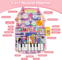 Thumbnail for 2in1 Princess Electronic Musical Drum & Piano Play Mat