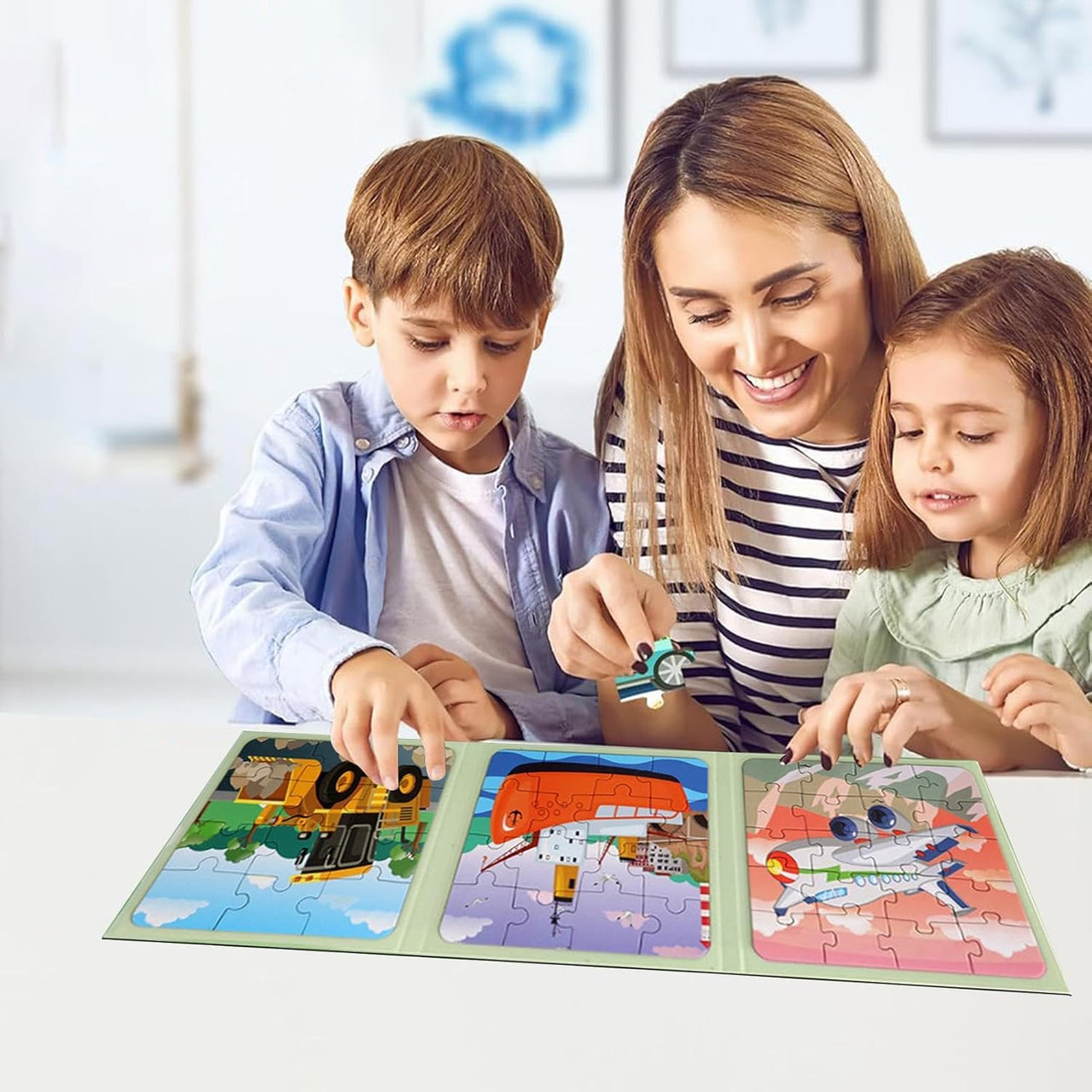 3in1 Magnetic Jigsaw Puzzle Book - Assortment