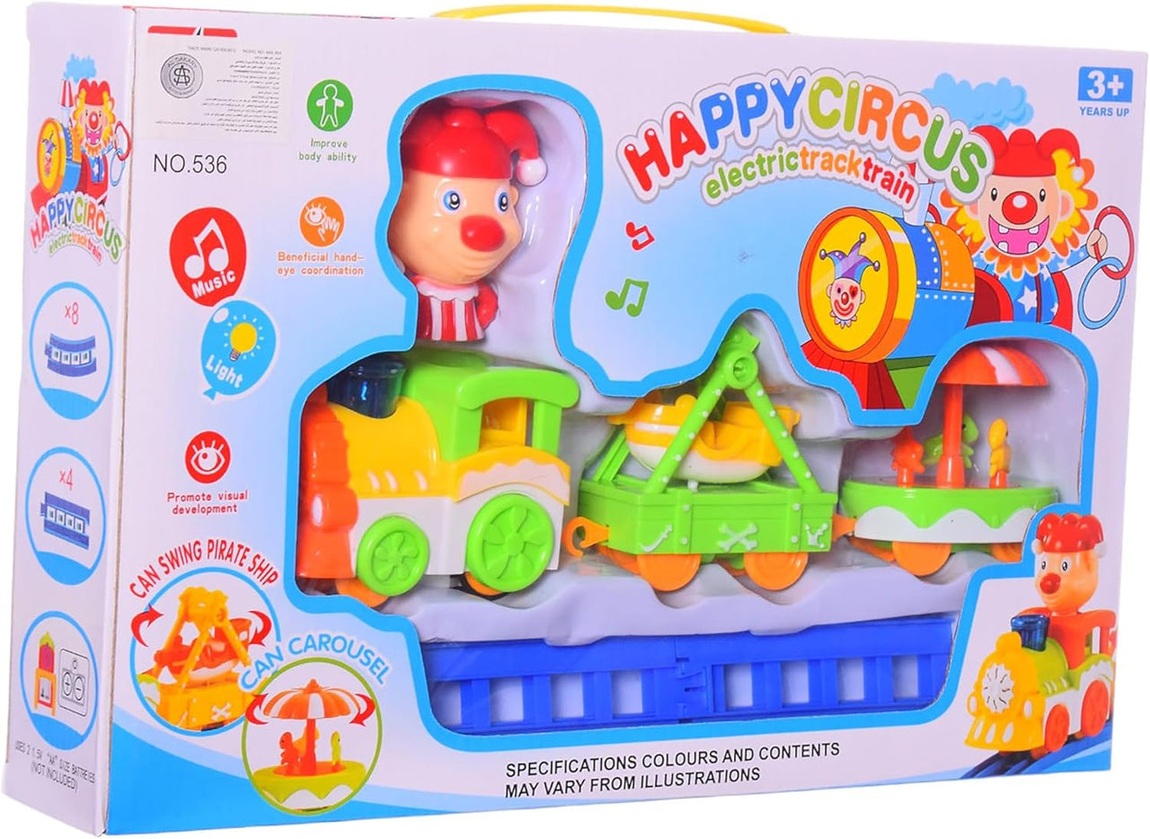 Electric Happy Circus Train Track Set