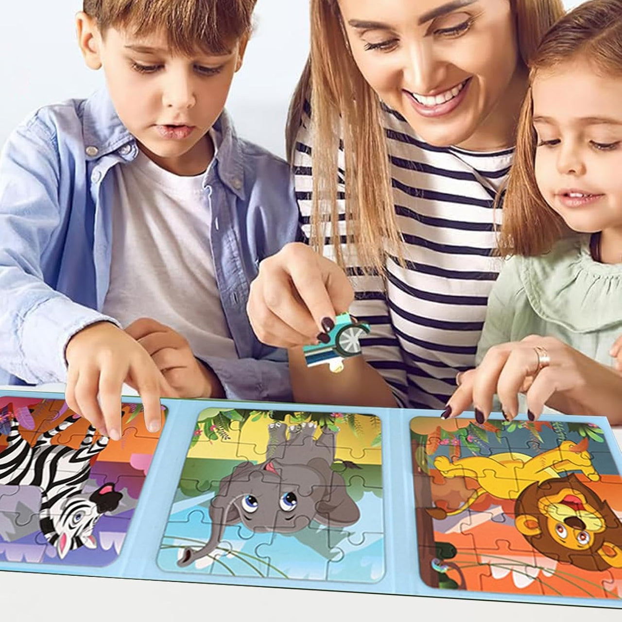 3in1 Magnetic Jigsaw Puzzle Book - Assortment