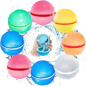 Reusable Soft Silicon Water Balls - Pack Of 6