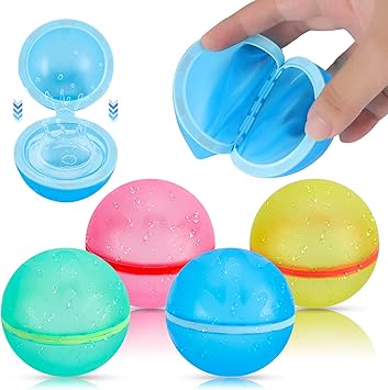 Reusable Soft Silicon Water Balls - Pack Of 6