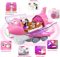 Thumbnail for Battery Operated Airliner Toy With Light & Sound - Pink