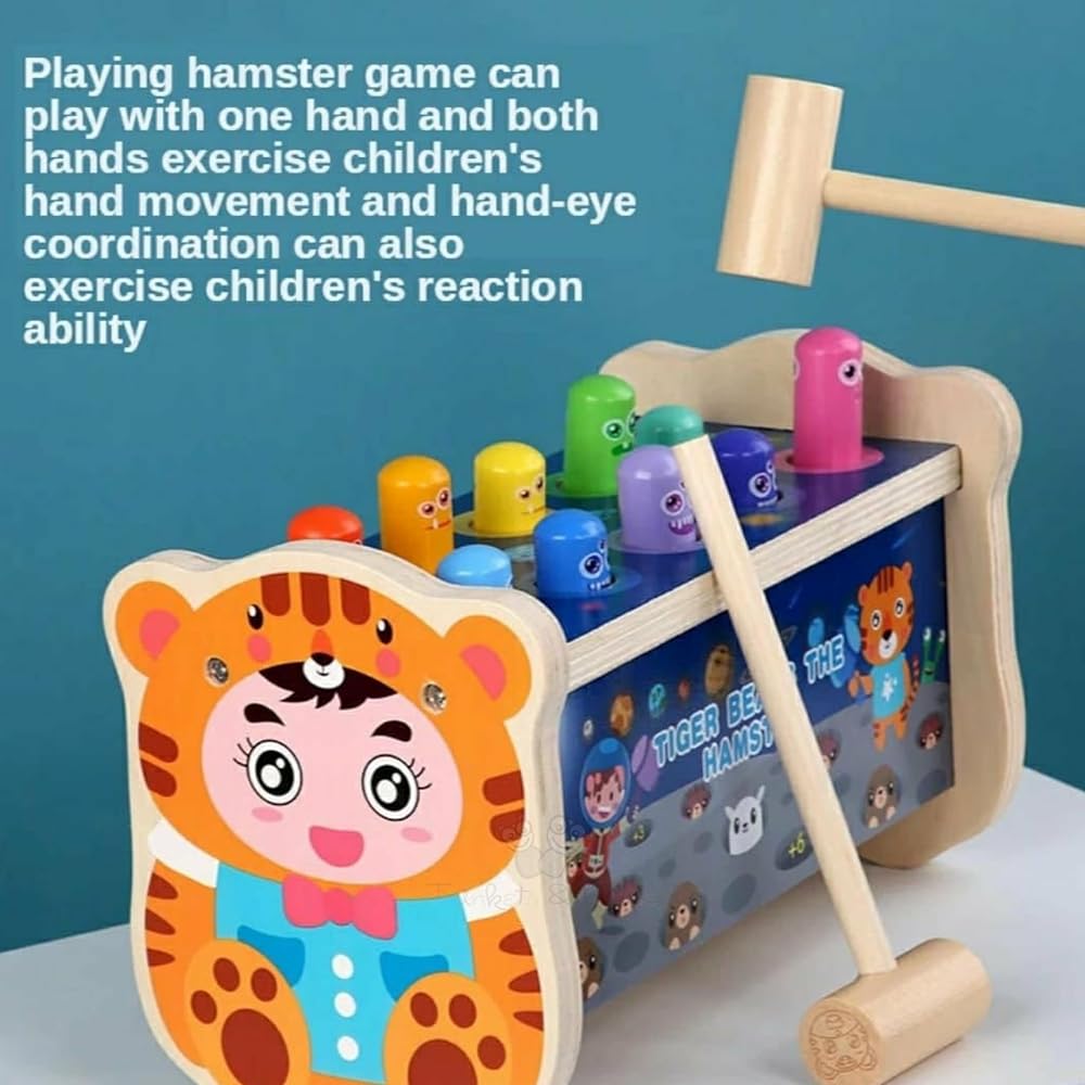 Wooden Tiger Beats The Hamster Game