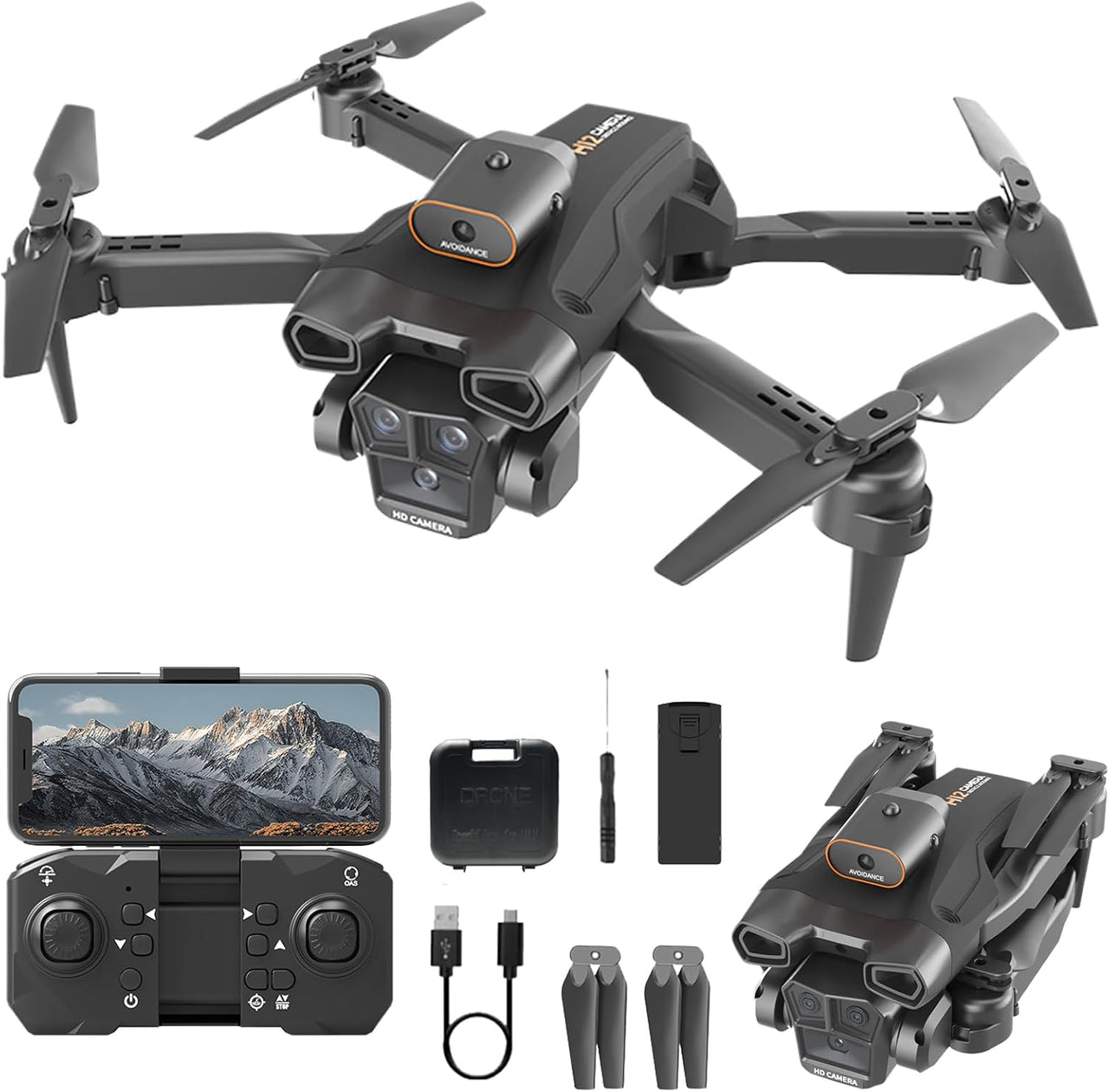 2.4GHz RC DM90 HD Dual Camera Drone