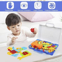 Thumbnail for 239+ Pieces Kids Creative Mosaic Drill Puzzle Box