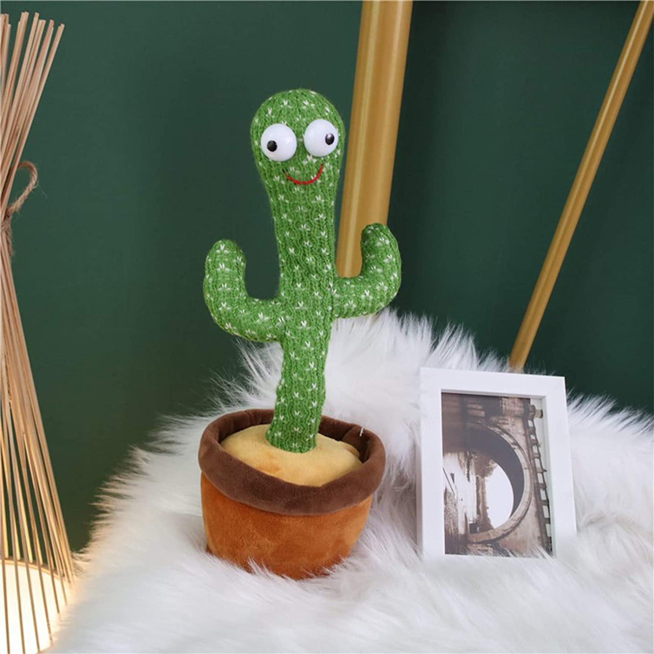 Rechargeable Cute Dancing and Talking Cactus - Large
