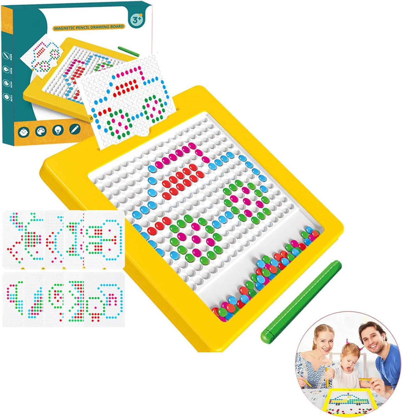 Kids Mini Magnetic Beads Drawing Board