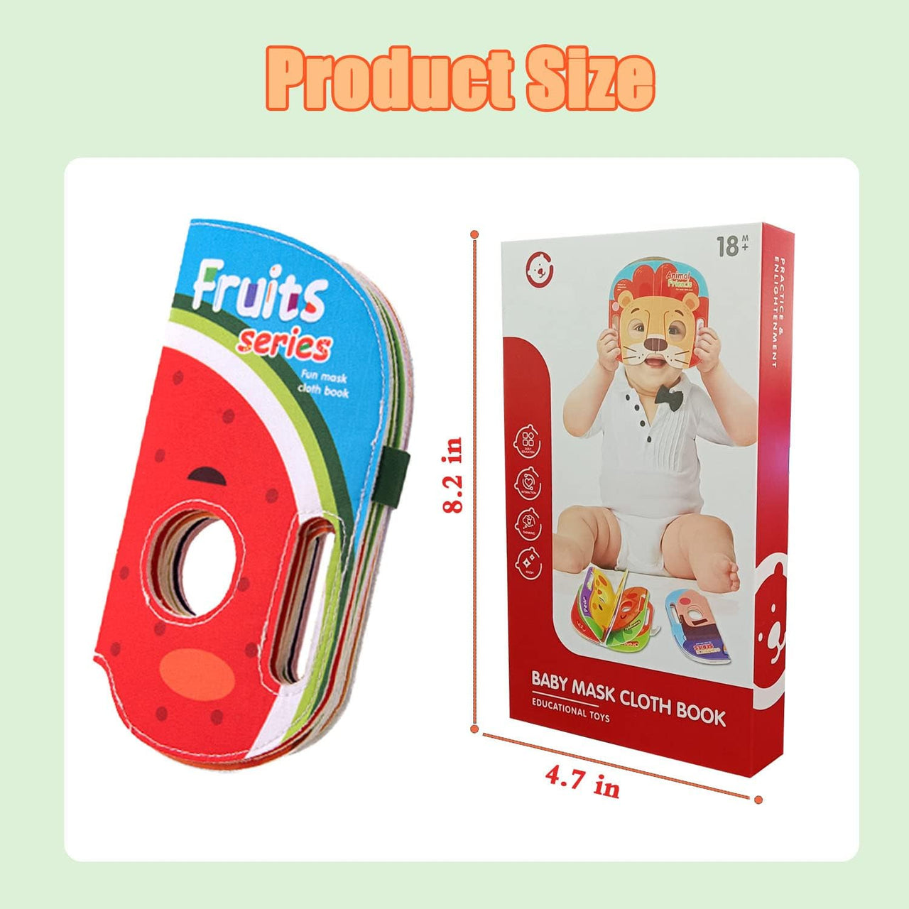 Baby Educational Fruits Mask Book