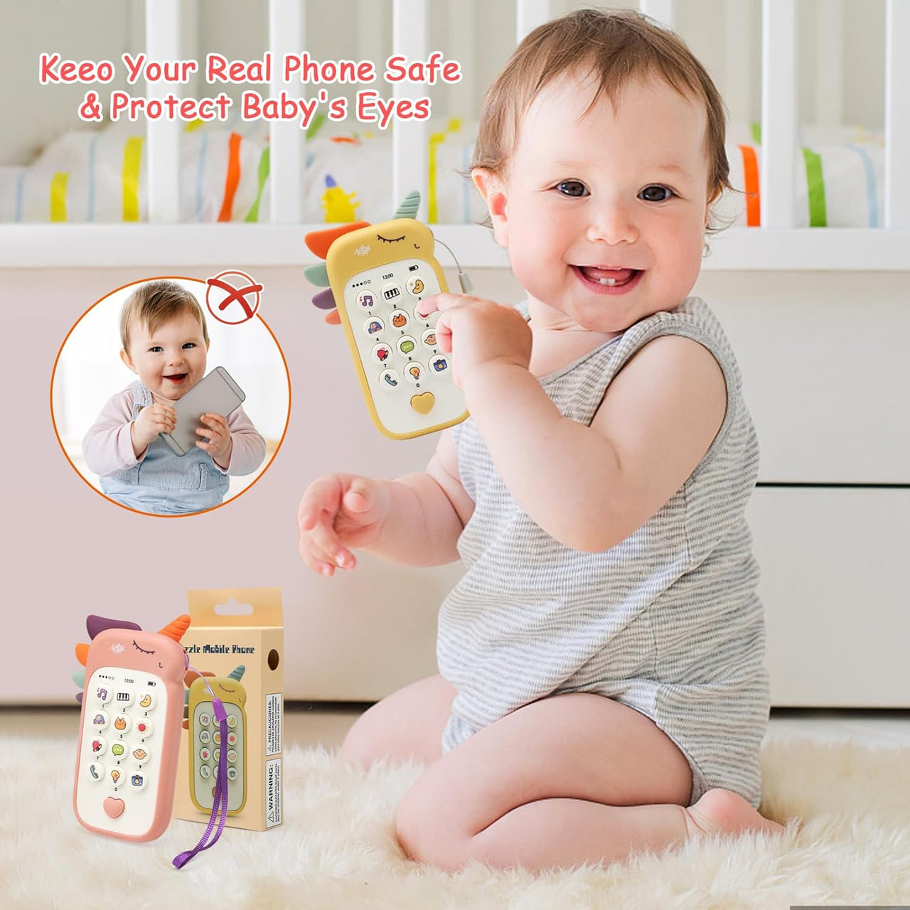 Baby's Early Educational Puzzle Mobile Phone