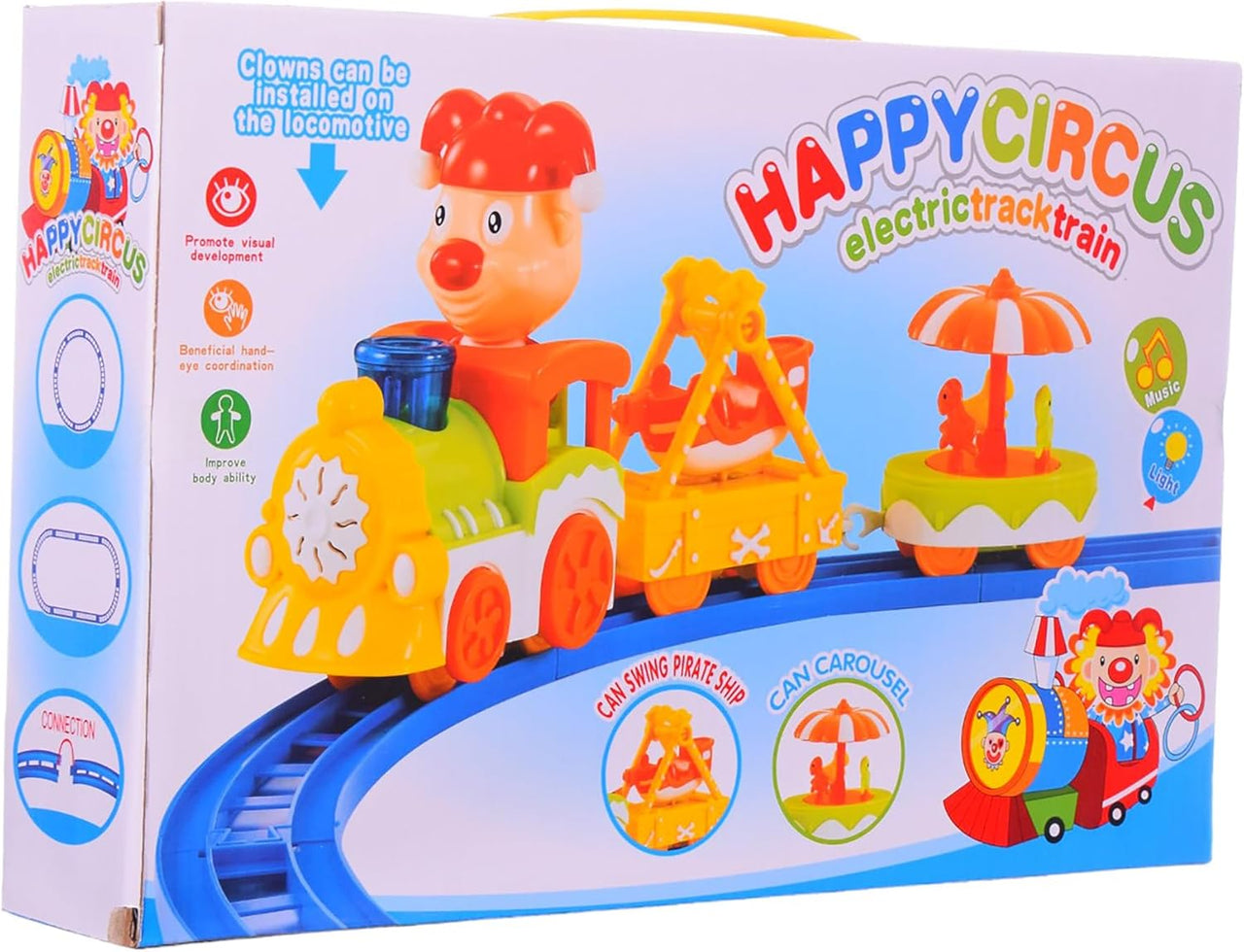 Electric Happy Circus Train Track Set