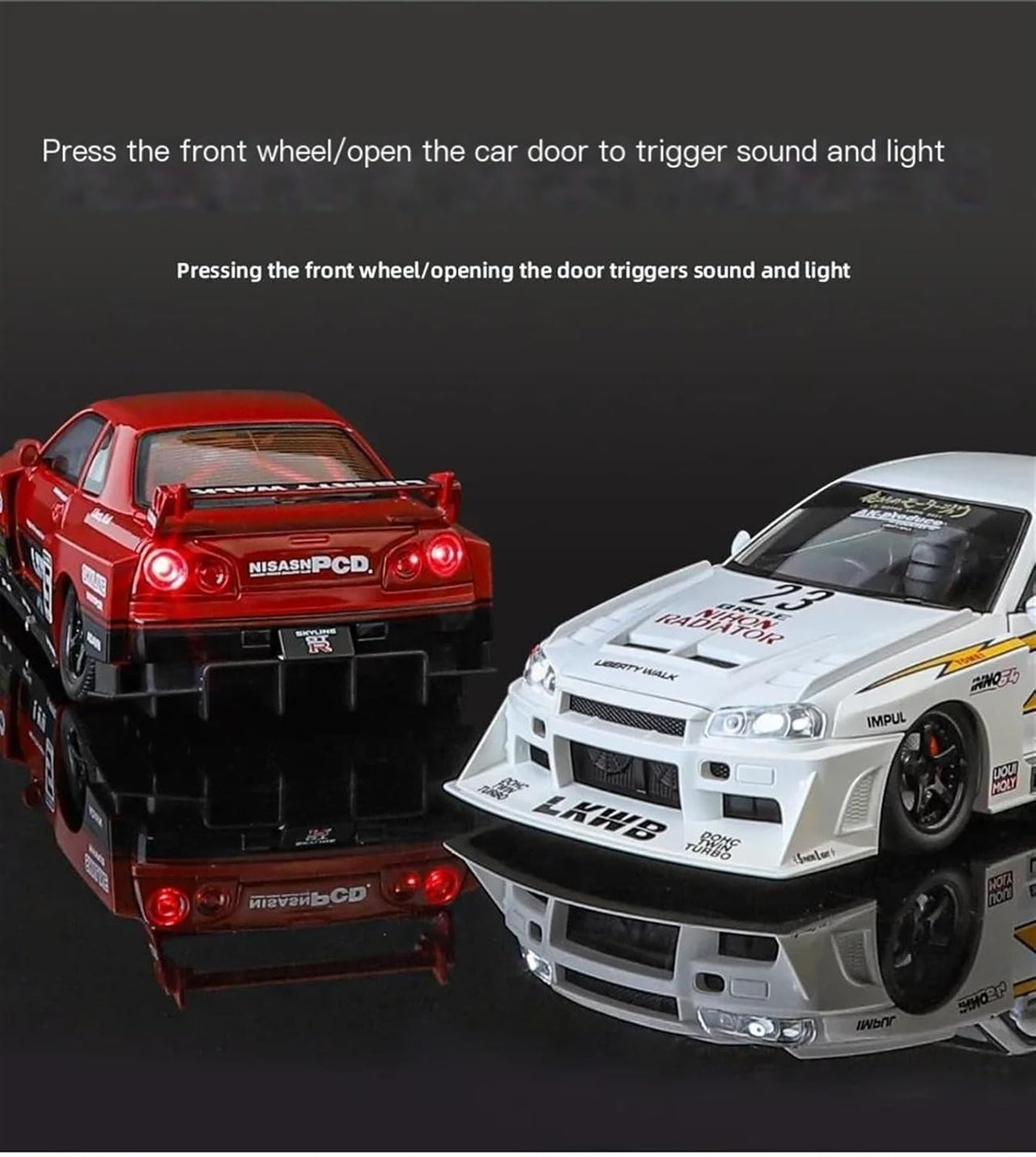 1:24 Diecast Nissan Skyline GTR R34 S15 Modified Model