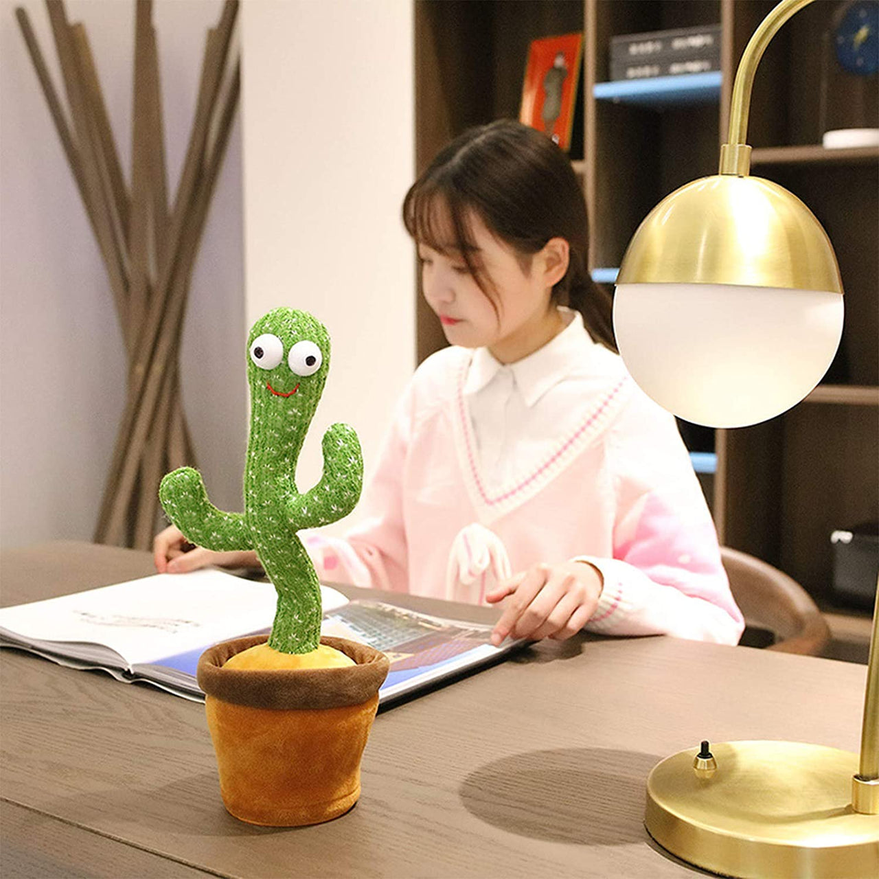 Rechargeable Cute Dancing and Talking Cactus - Large
