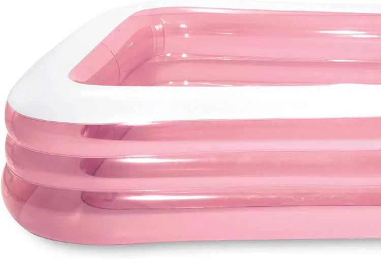 INTEX Rectangular Family Pink Swimming Pool 120"x72"x22"