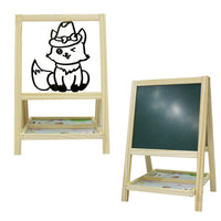 Thumbnail for Wooden Double-Sided Small Drawing Board