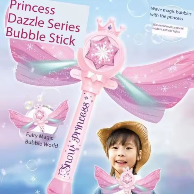 Battery Operated Snow Princess Bubble Wand