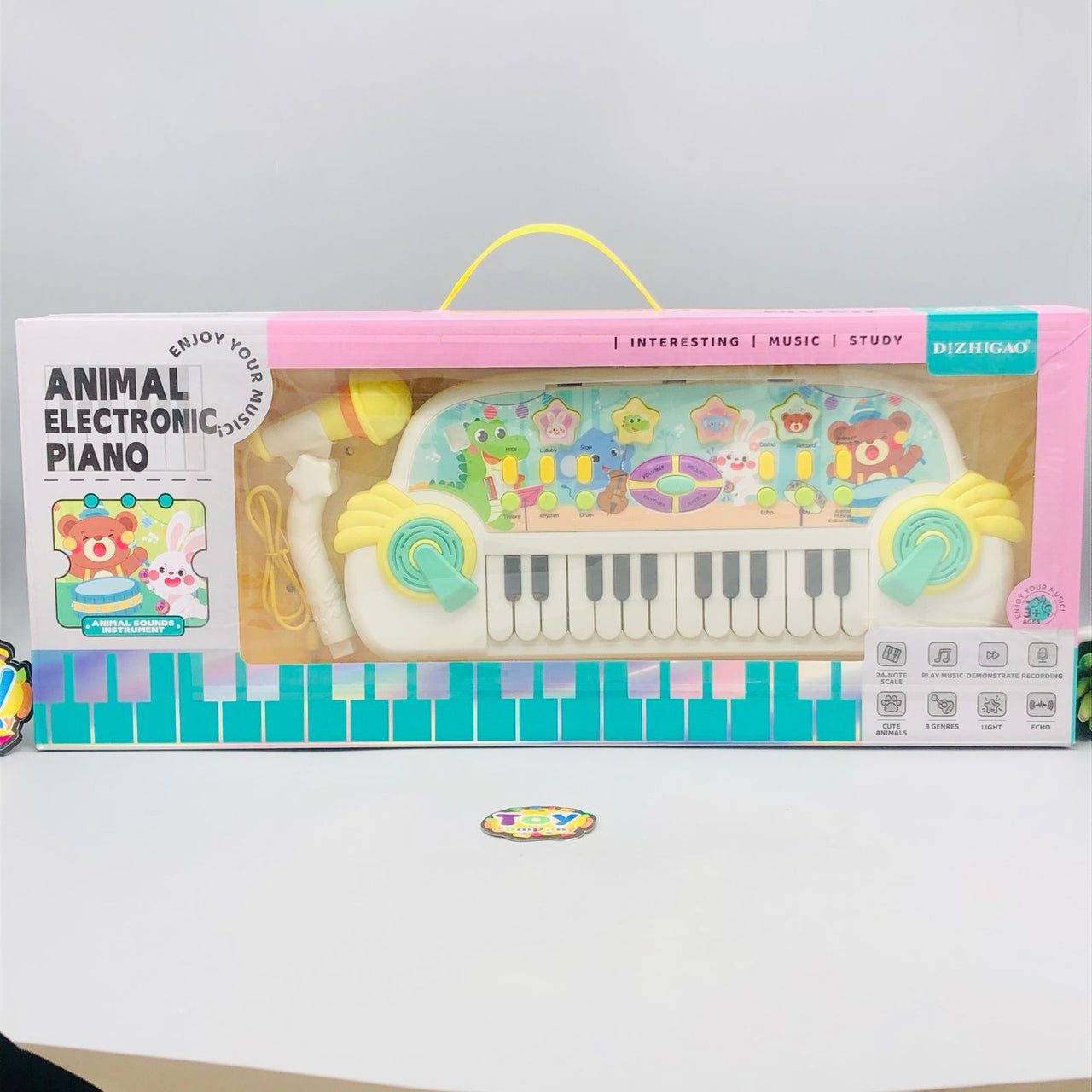 Electronic Animal Musical Piano With Microphone