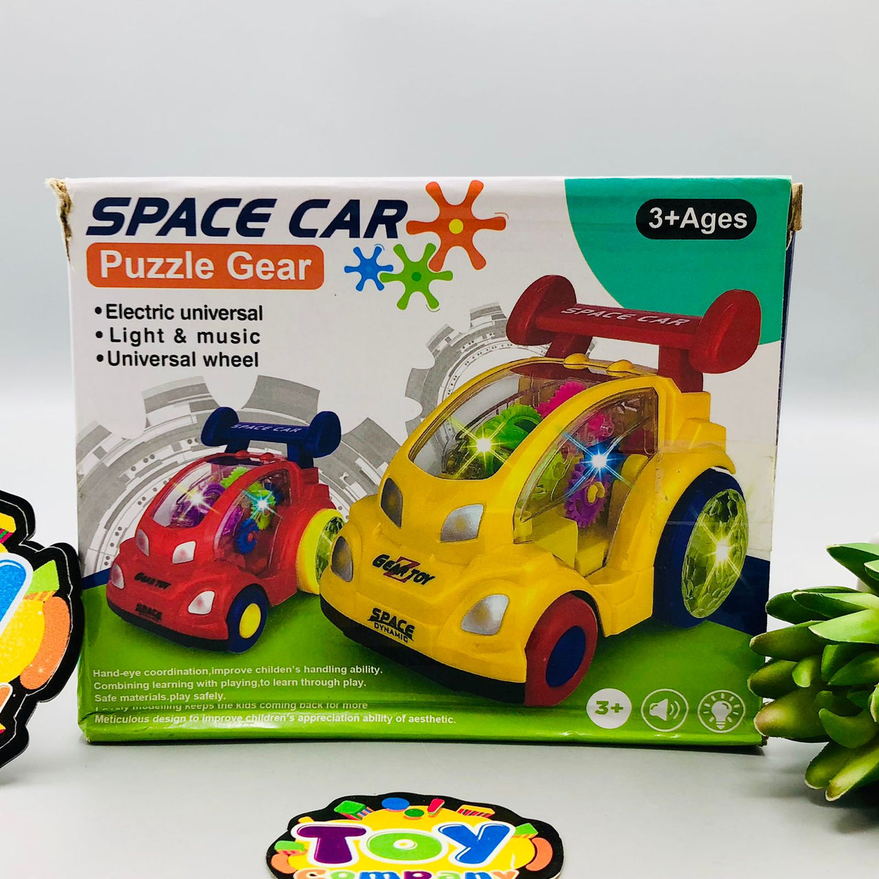 Light & Music Space Puzzle Gear Car