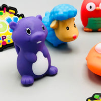 Thumbnail for 6Pcs Vinyl Animal Baby Bath Toys