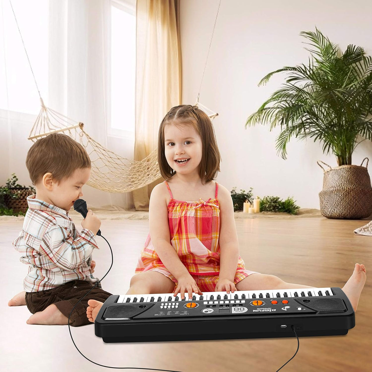 61 Keys BigFun Electronic Keyboard Piano With Mic