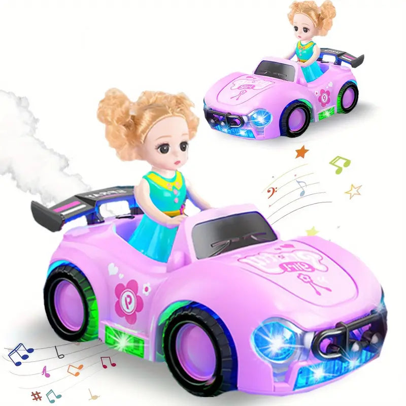 Battery Operated Pretty Girl Spray Roadster Car