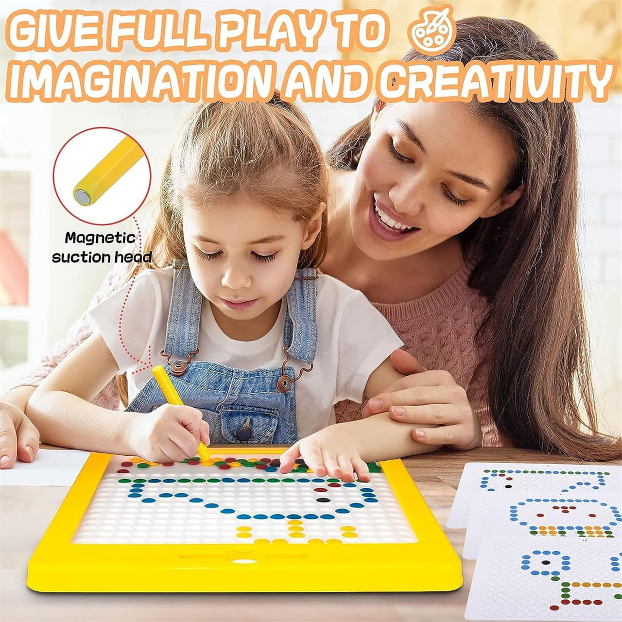 Kids Mini Magnetic Beads Drawing Board