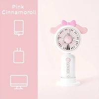 Thumbnail for Rechargeable Mini Cartoon Design Desktop Fan