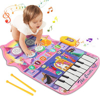 Thumbnail for 2in1 Princess Electronic Musical Drum & Piano Play Mat